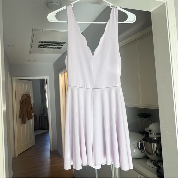 Kimchi Blue Rochay Knit Scallop V-Neck Romper - Picture 3 of 8